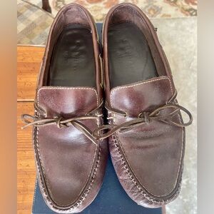 Men's Brown Leather Cole Haan Driving Loafers - Classic Slip-On Moccasin